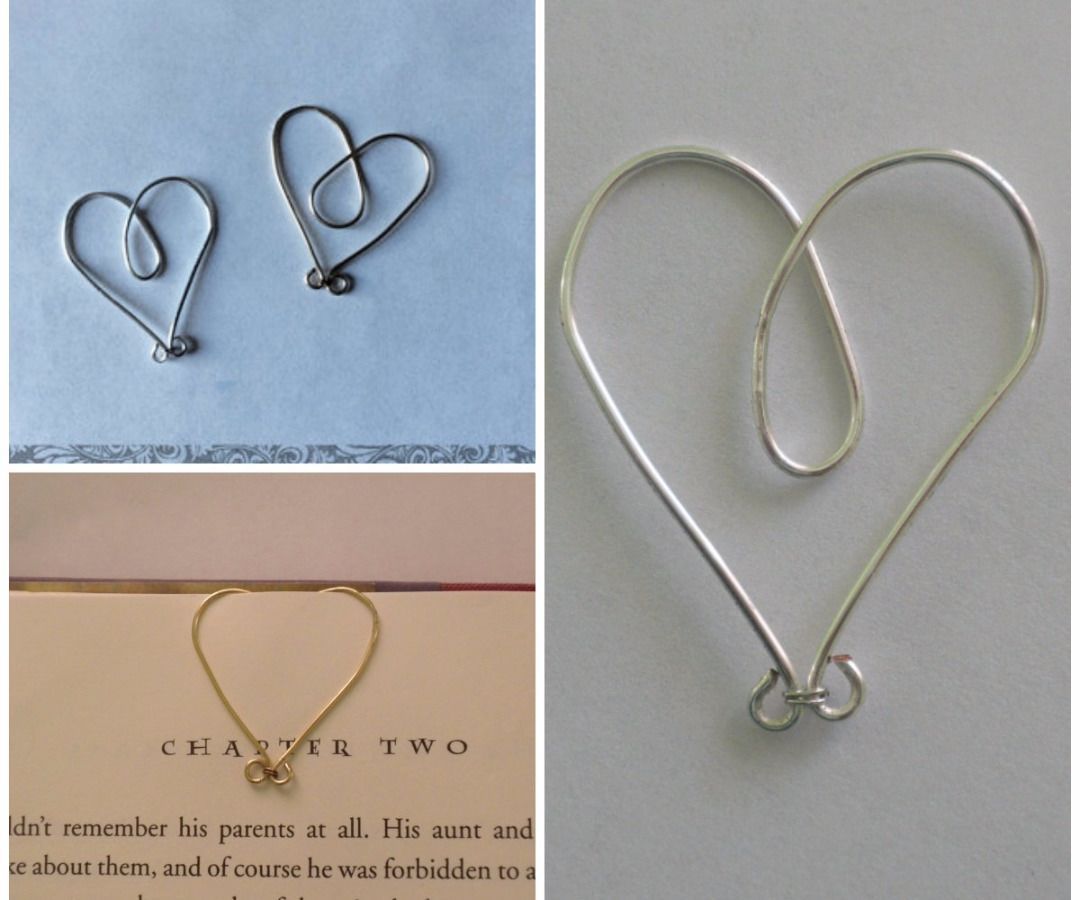 Wire Heart Bookmark Clips