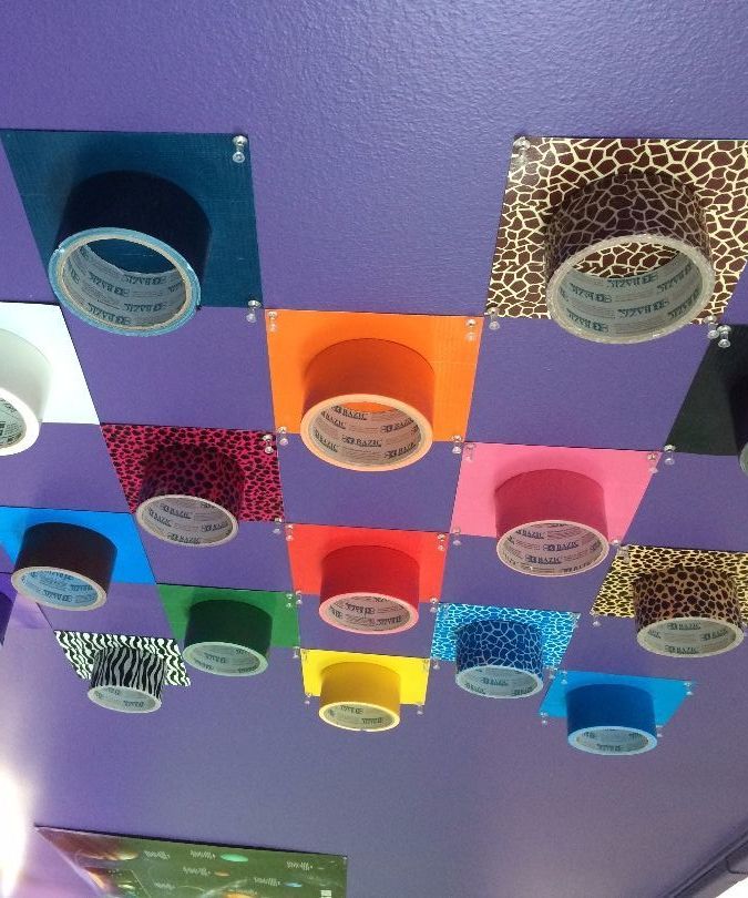 Duct Tape Display Wall