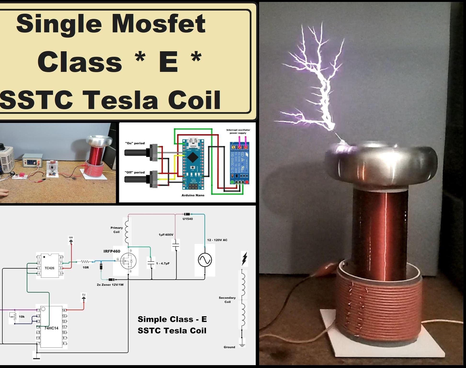Single Mosfet - Class E - Solid State Tesla Coil