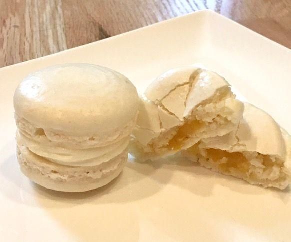 Piña Colada Macaron Sandwich Cookies