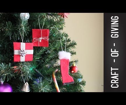 Easy No Sew Felt Christmas Ornaments | Craft of Giving 