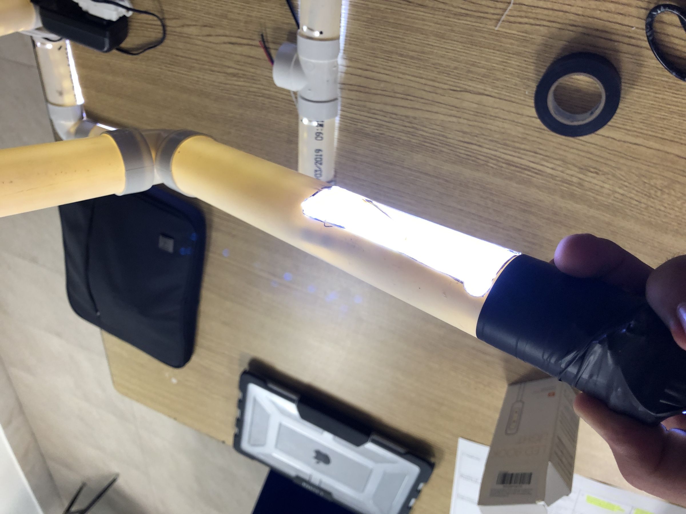 PVC Pipe LED Reading Light 3 Steps Instructables