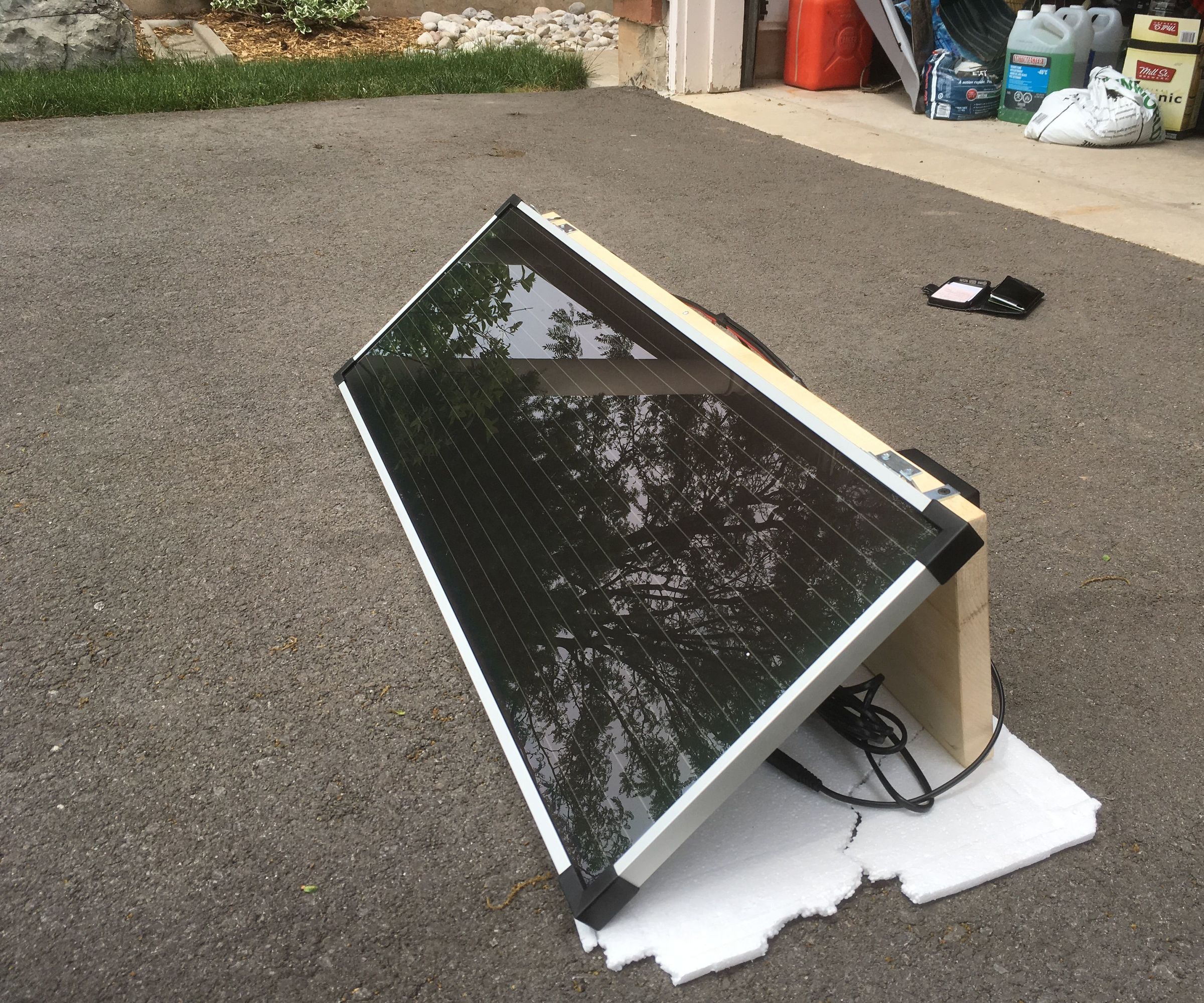 Portable Low Cost DIY Solar Panel Setup 