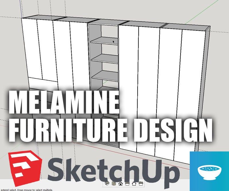 Designing Melamine Furniture in SketchUp 10 Steps Instructables