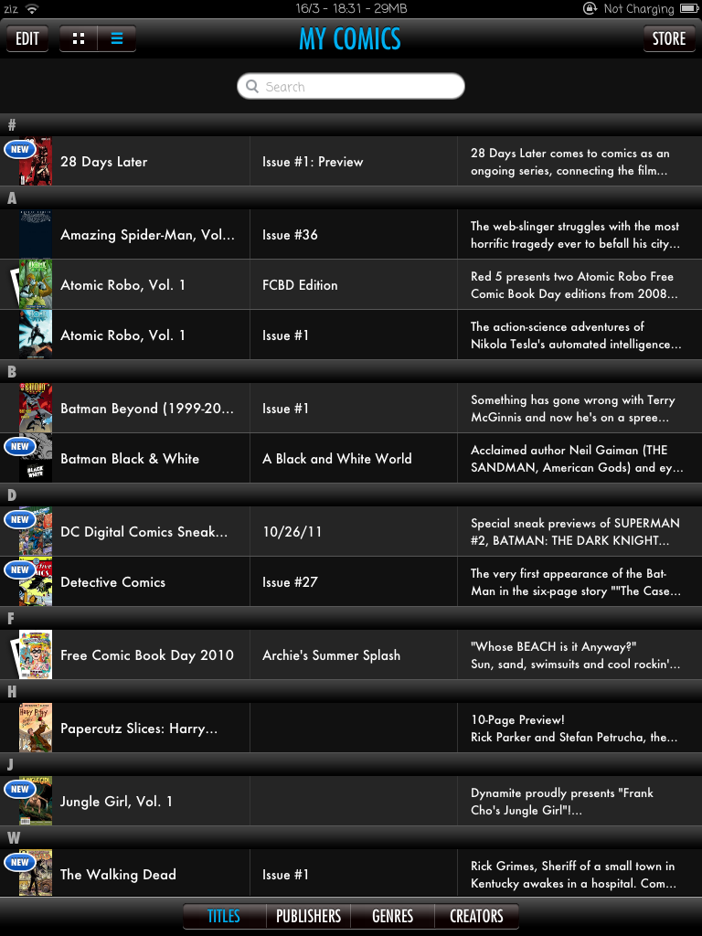 Read FREE comics on your iPad