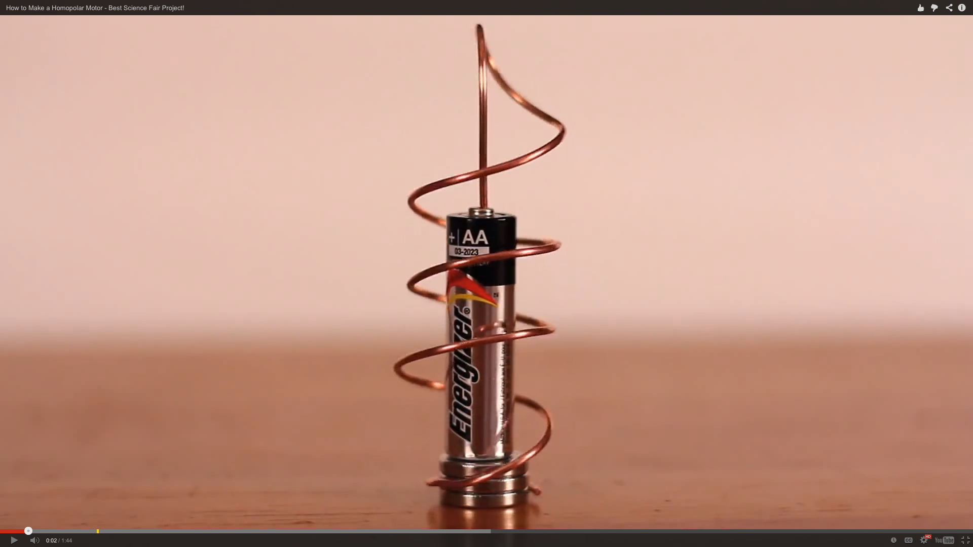 Cool Science Fair Project! How to Make a Homopolor Motor
