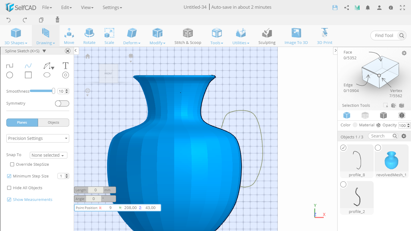 How To Draw A 3d Handle