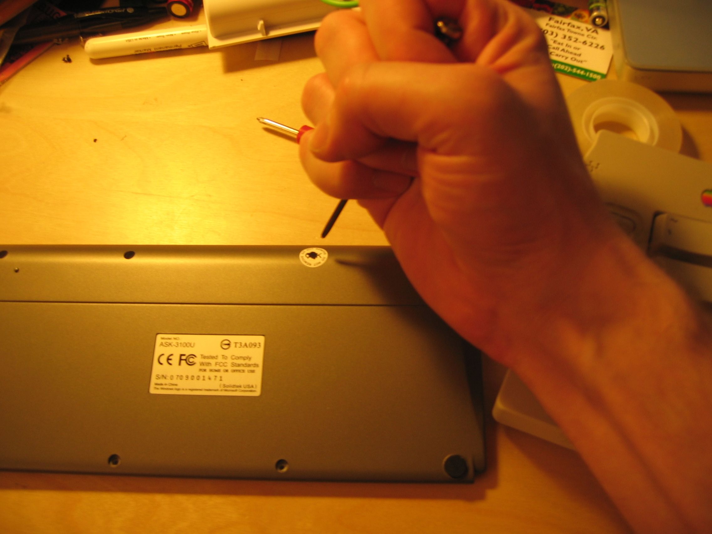 Installing a USB Keyboard Into an OLPC XO Laptop, Phase I 8 Steps