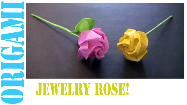 How to Make an Origami Jewelry Rose!