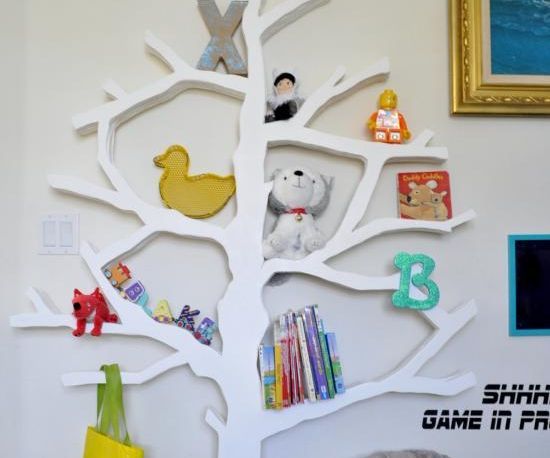 Laser Cut Tree Bookshelf