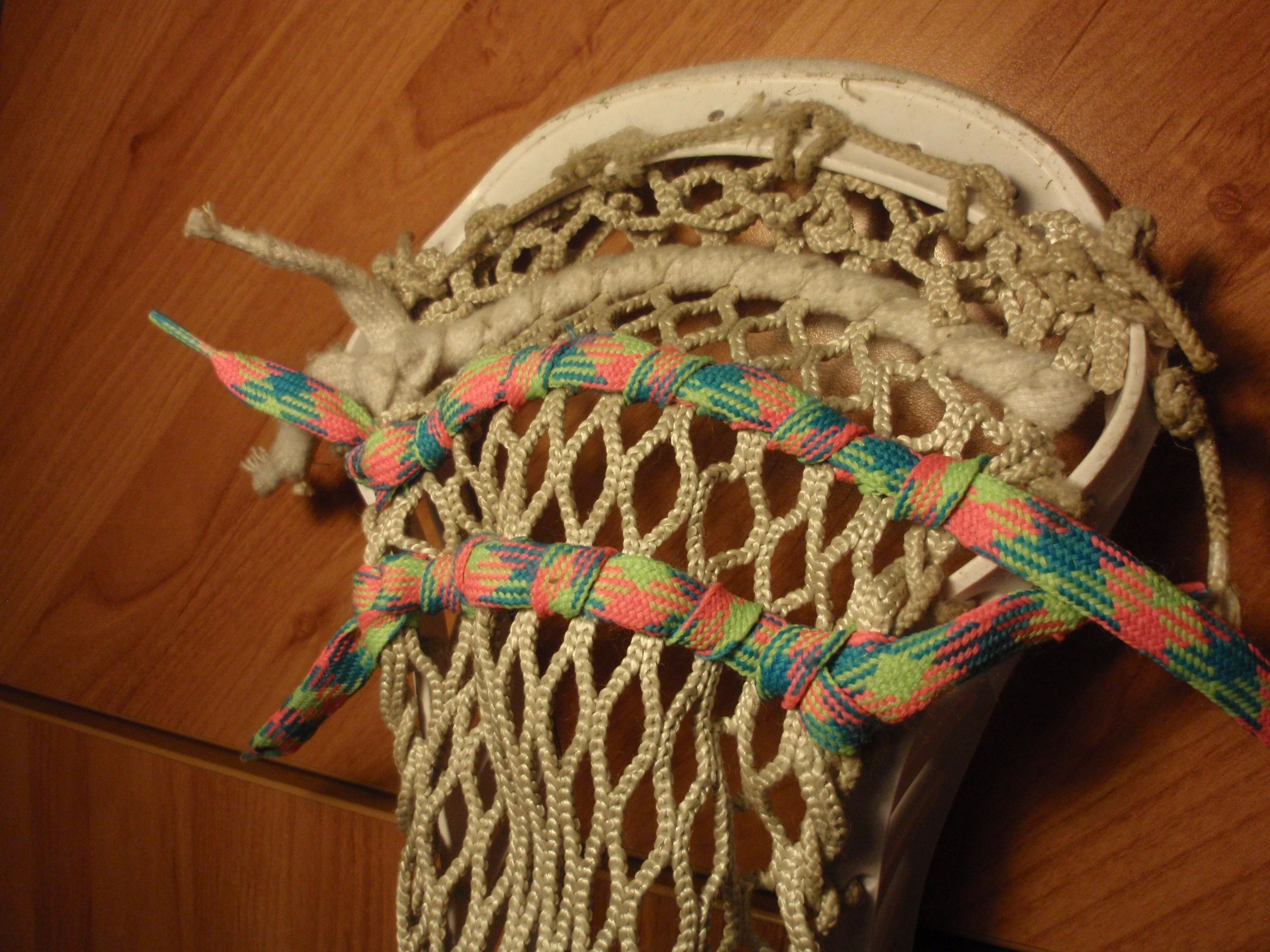 Replacing/Changing Lacrosse Stick Shooting Strings 8 Steps