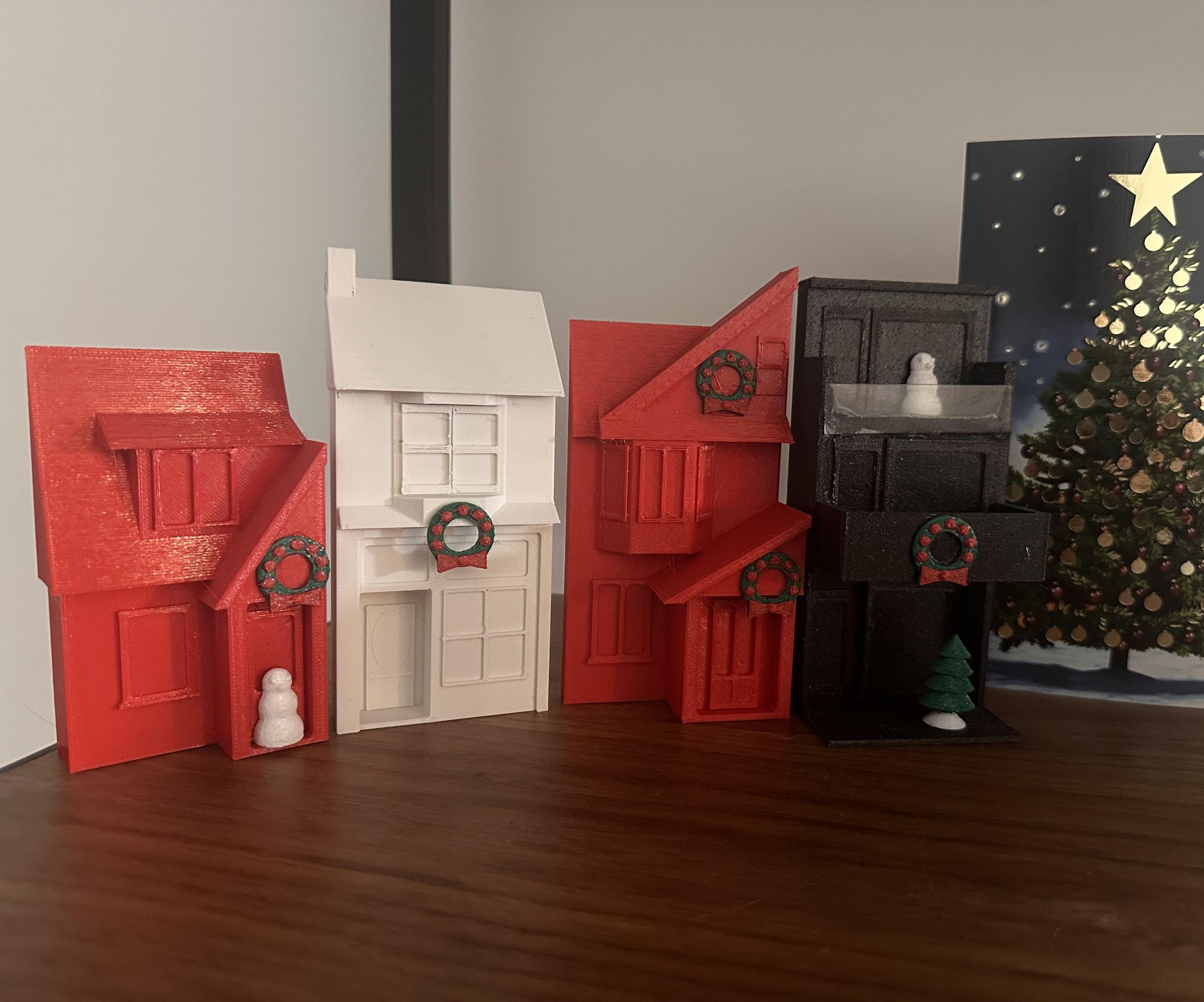 Family Houses: a 3D Printed Christmas Village