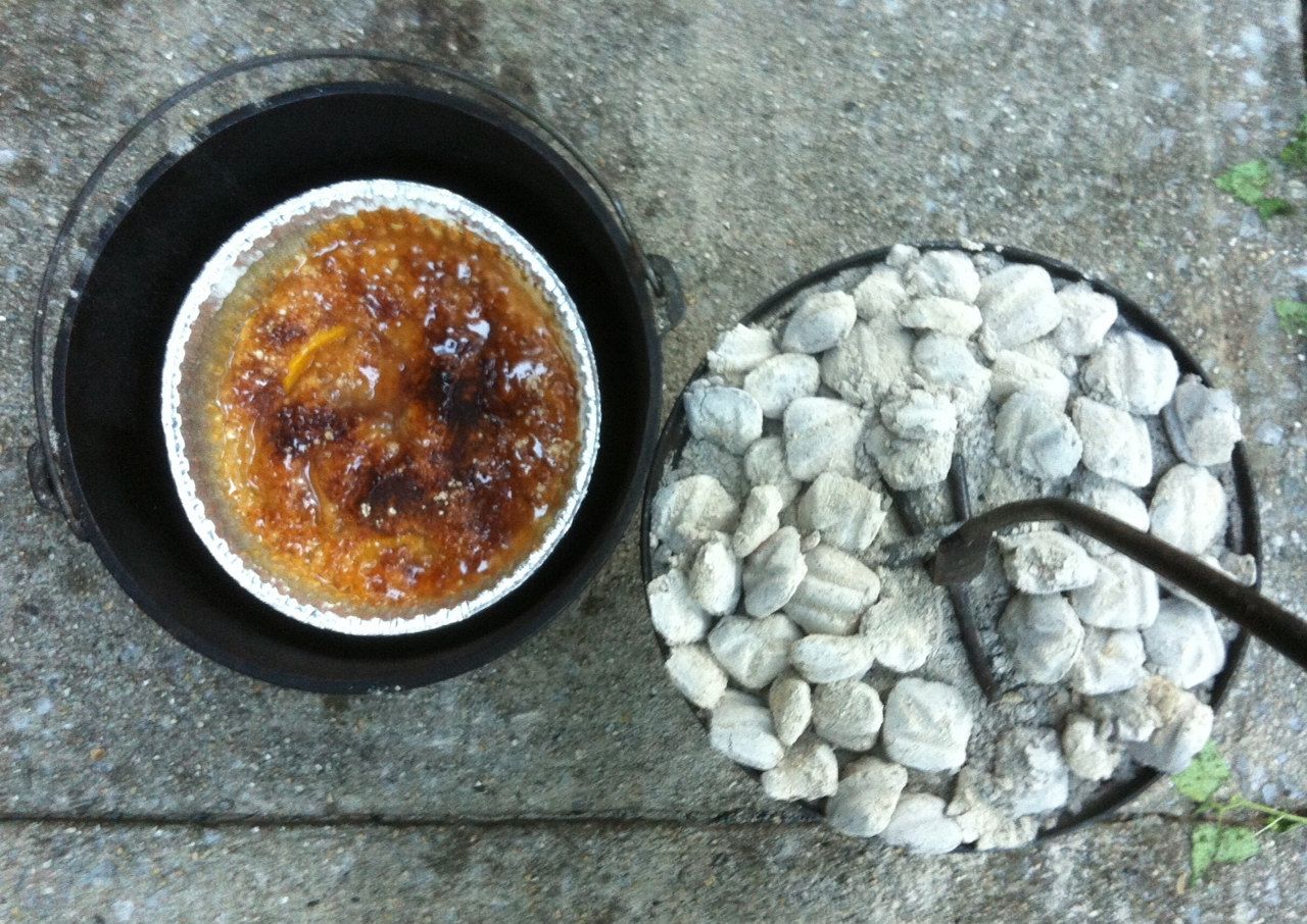 Easy Peach Cobbler Cooked in a Dutch Oven