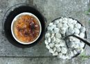 Easy Peach Cobbler cooked in a Dutch Oven