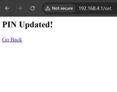 Wifi Option: If You Forget Your Pin