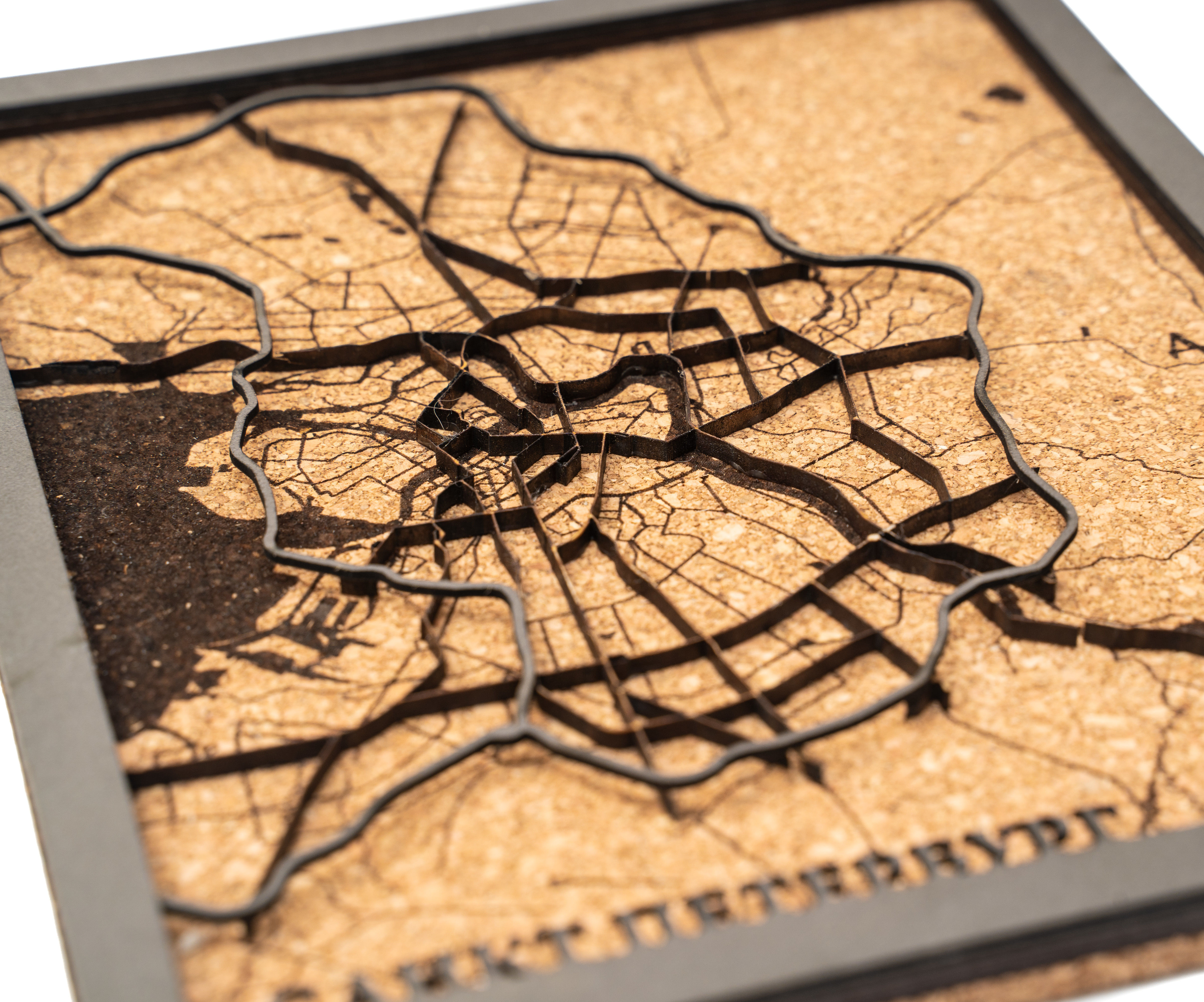 Saint-Petersburg Multi-layer Wooden Map