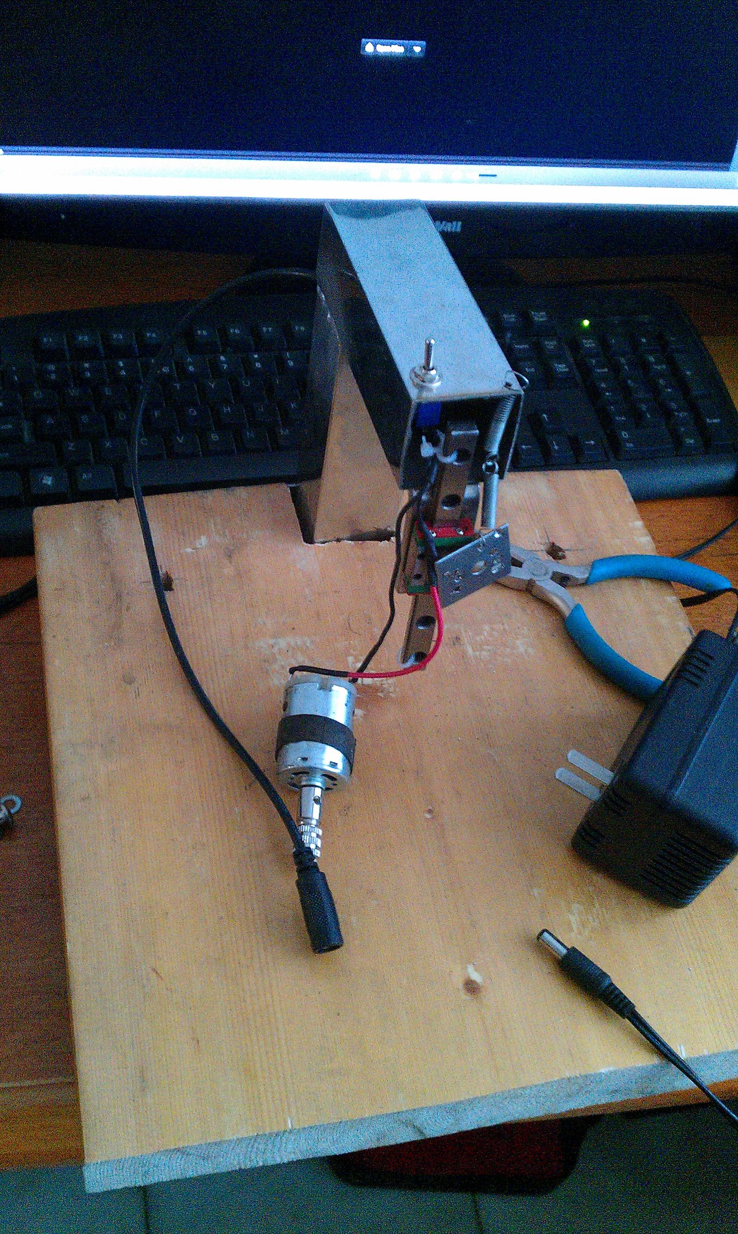 Easy PCB Drill Press Run by a 12V Power Source