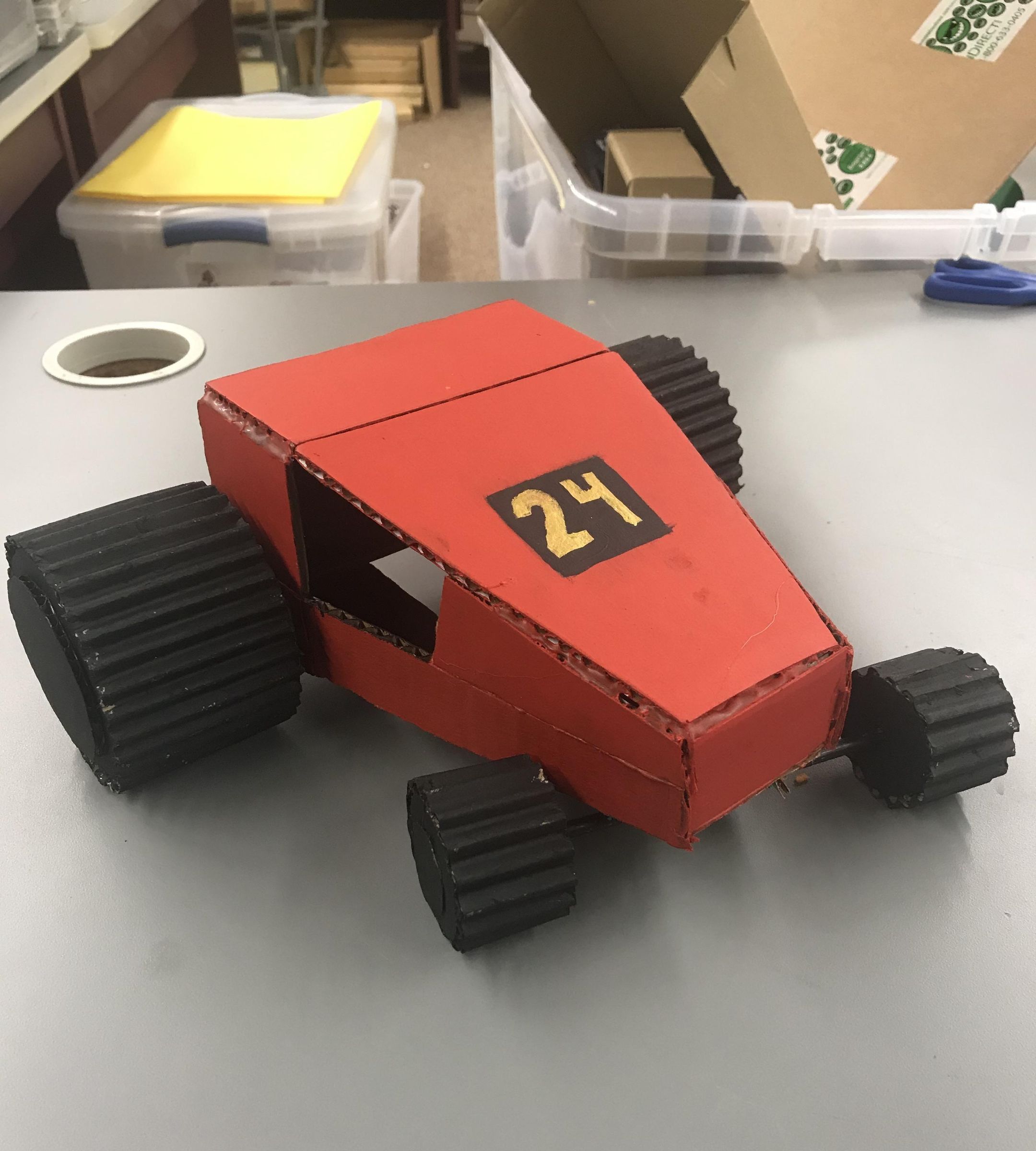 Cardboard Race Car