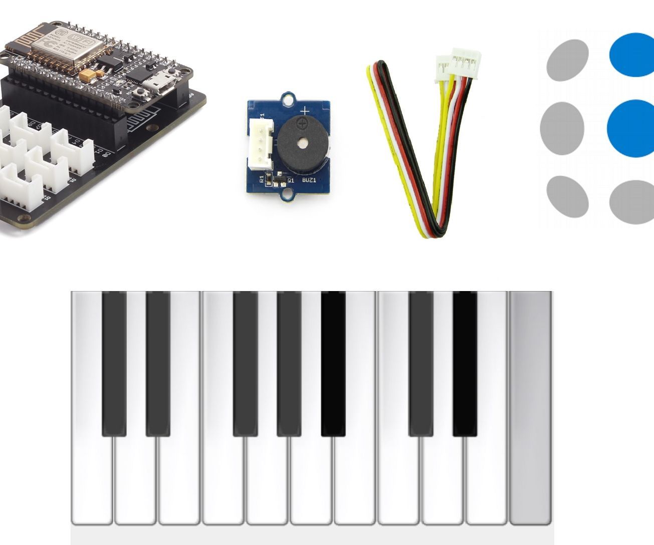 Digital Piano With Ubidots and NodeMcu