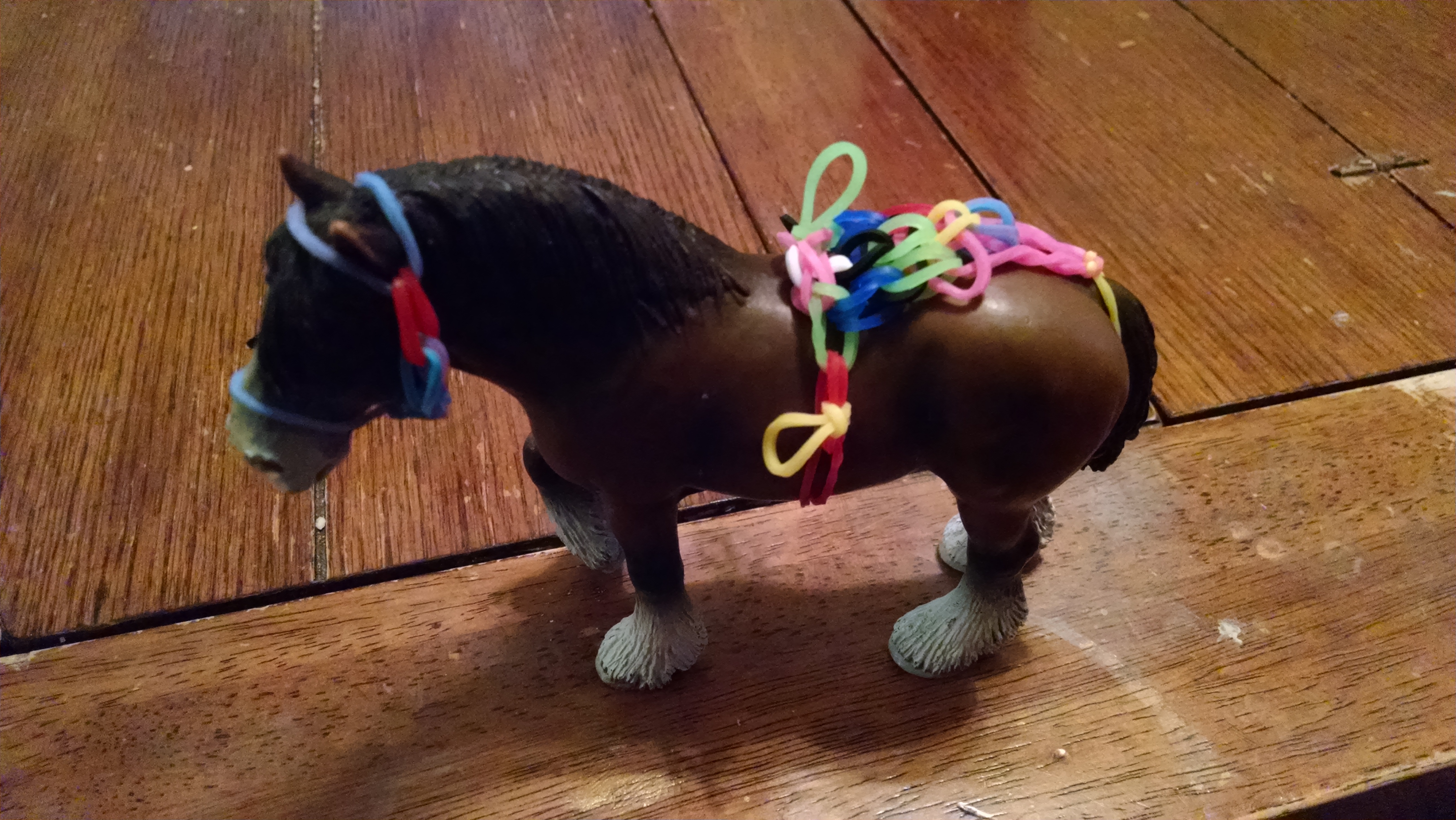 Bridle and Saddle out of rubber bands