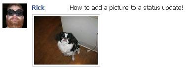 Adding a Picture to a Facebook Status Update