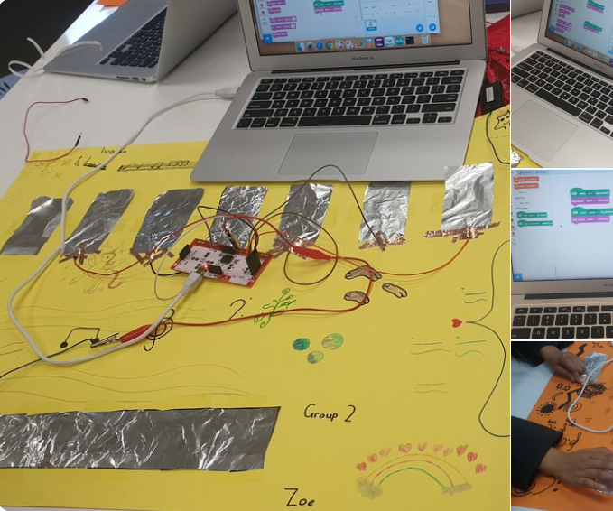 Makey Makey Portable Keyboard for Picture Book Sounds