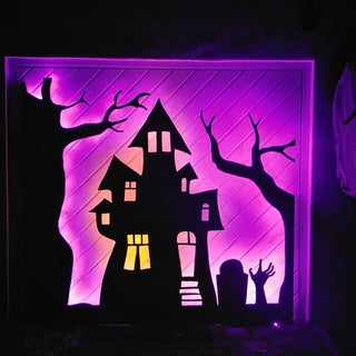 Halloween Garage Door Silhouette 6 Steps With Pictures