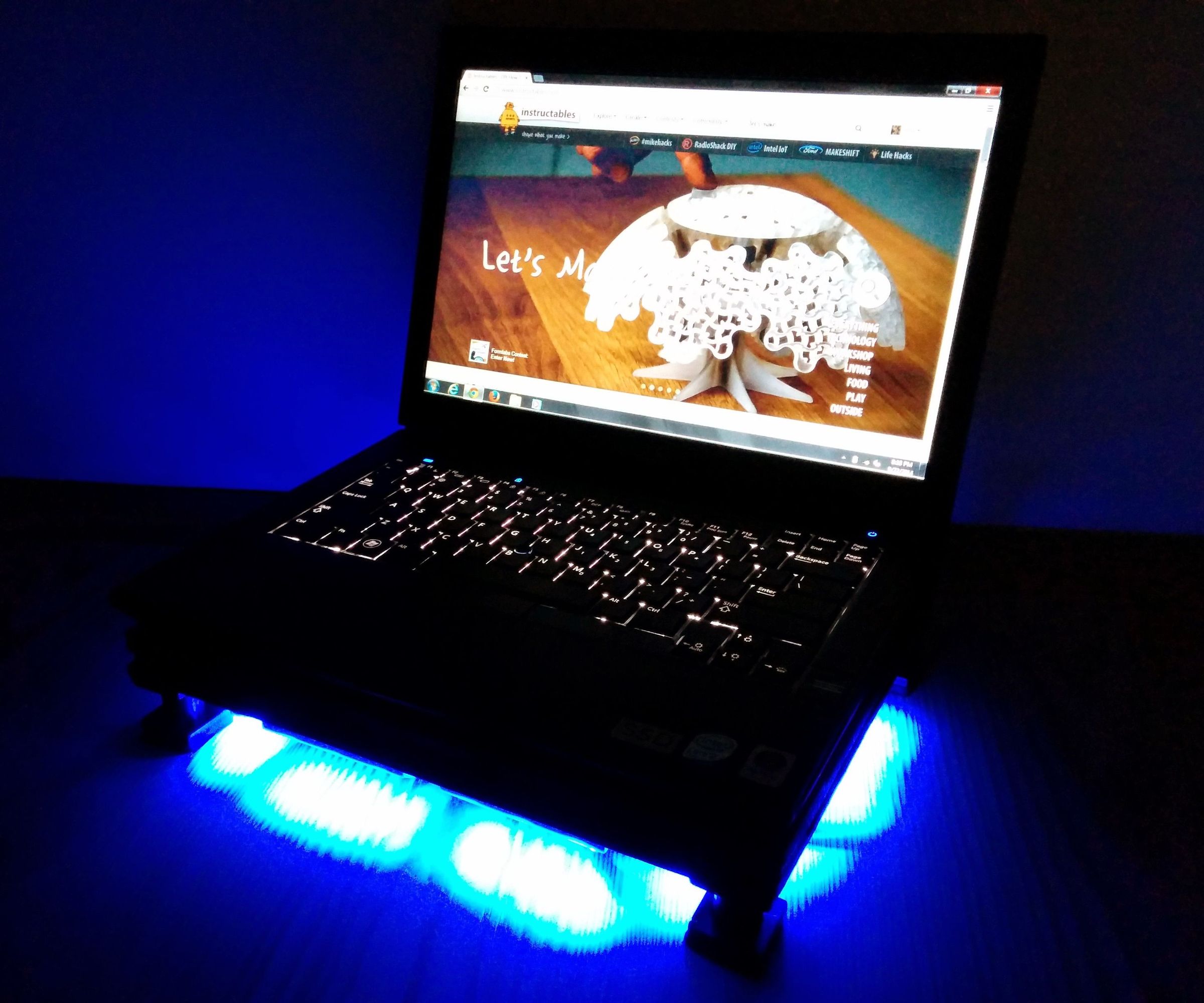 Laptop Cooling Stand from Scrap