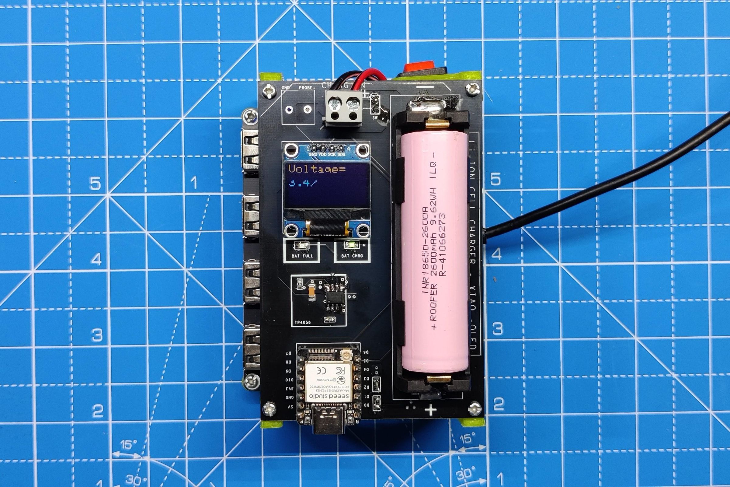 Li-ion Cell Charger With TP4056 and XIAO ESP32S3 : 9 Steps