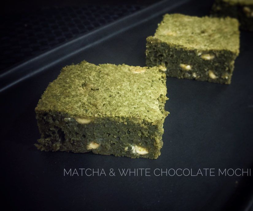 Matcha White Chocolate Brownies