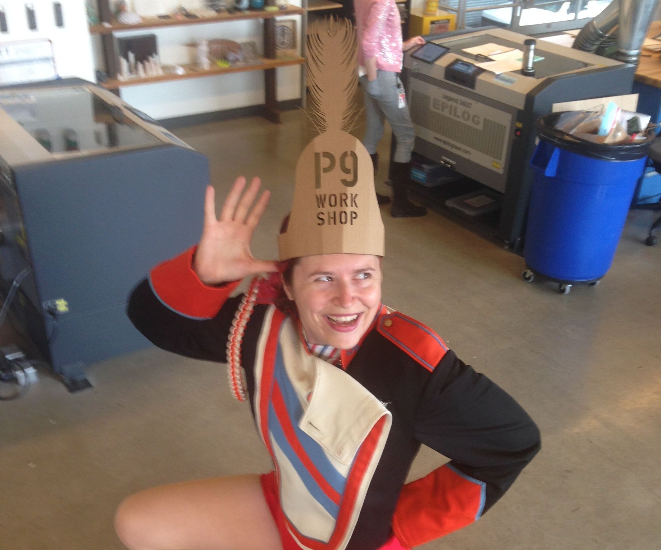 laser-cut-a-drum-major-s-hat-for-tremendress-tuesday-or-just-for-fun