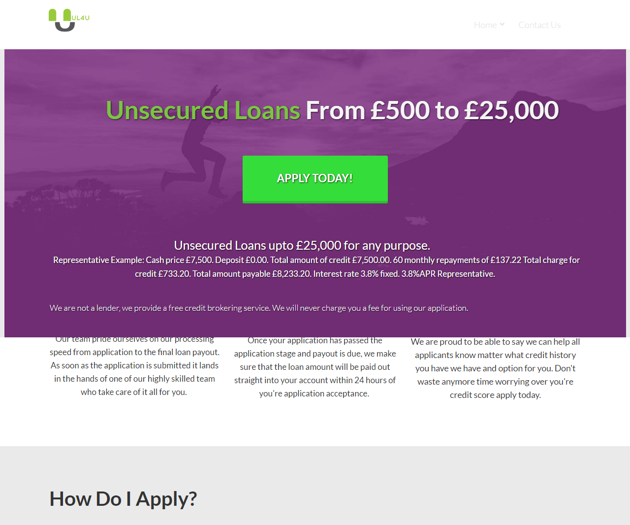 Unsecured Loans 4u Infographics