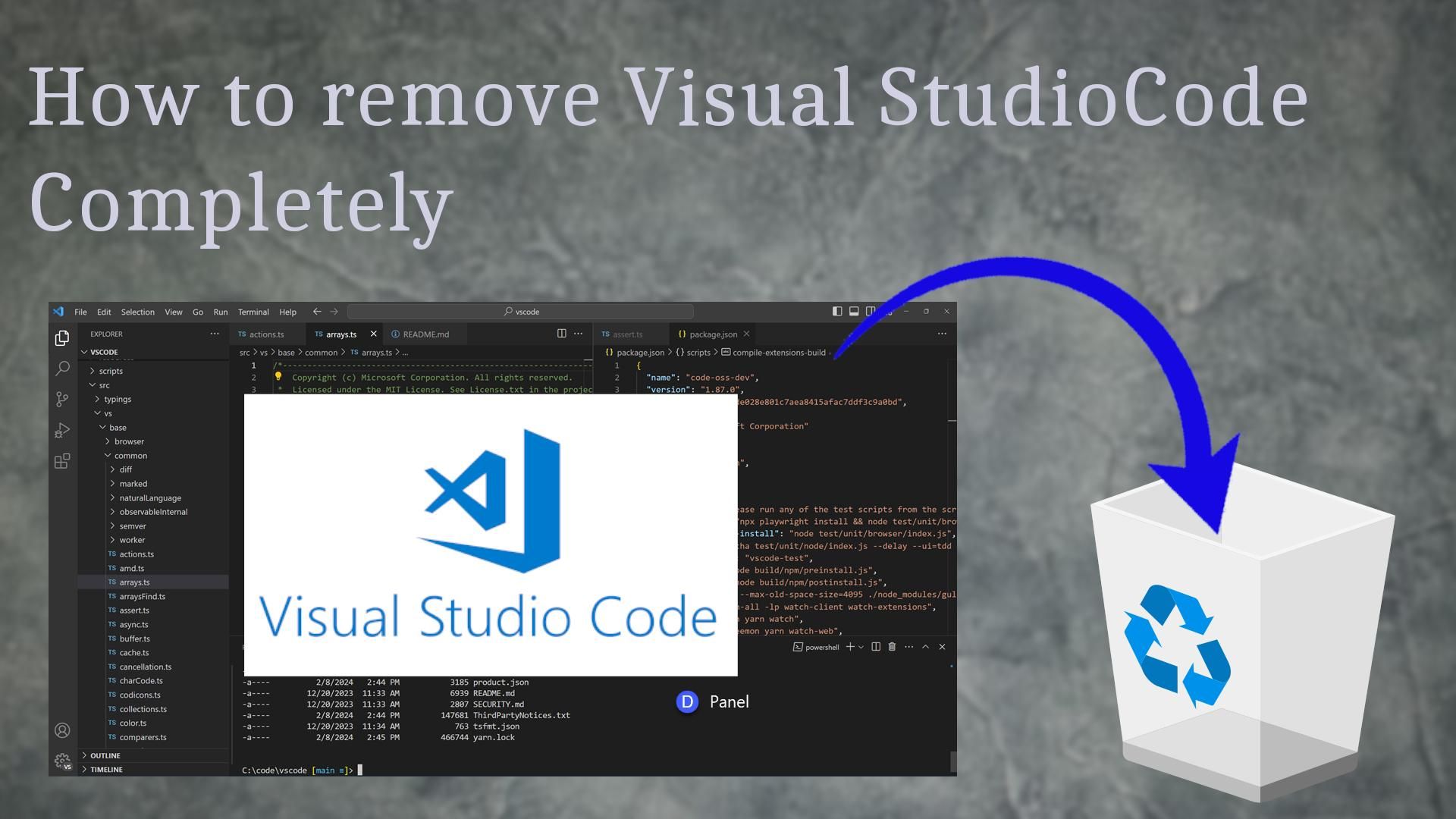 How to Completely Uninstall Visual Studio Code IDE and Its Extensions From Windows OS