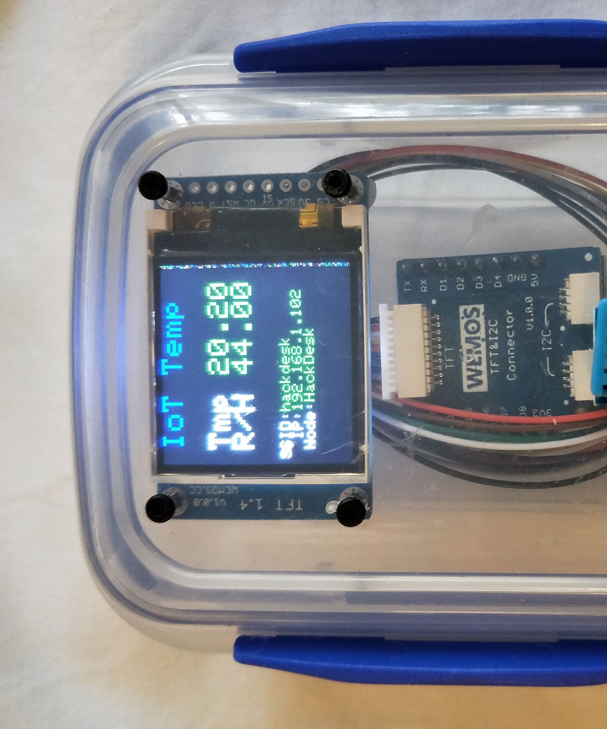 Temperature and Humidity Internet Logger With Display Using ESP8266 