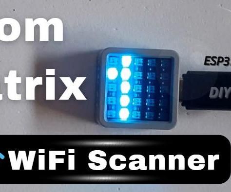 Wifi Scanner ATOM Matrix ESP32