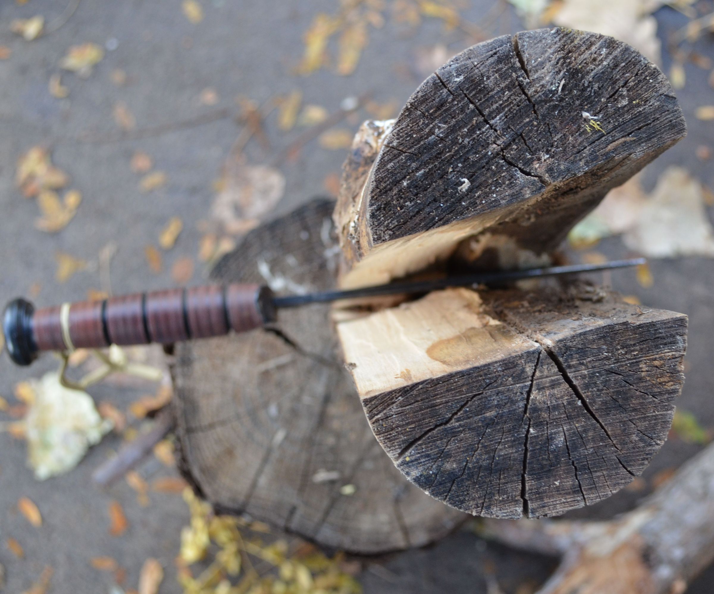 How to Split Firewood...With a Knife