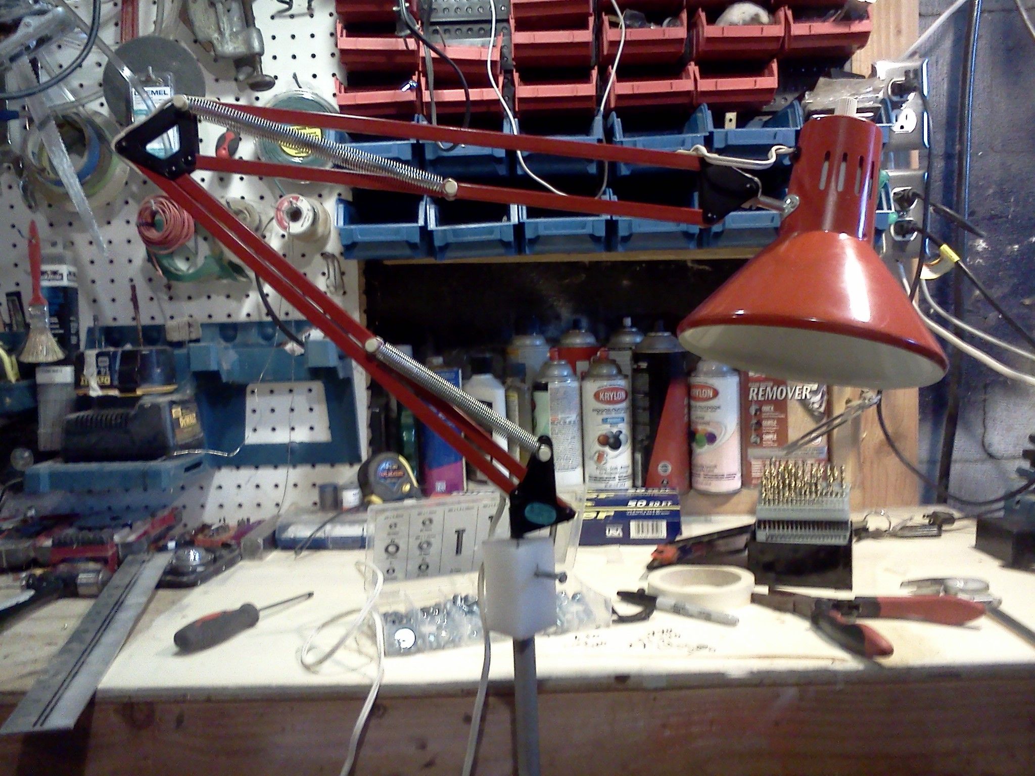 Zero Gravity Tablet or Ereader Floor Stand From Balanced Arm Lamp