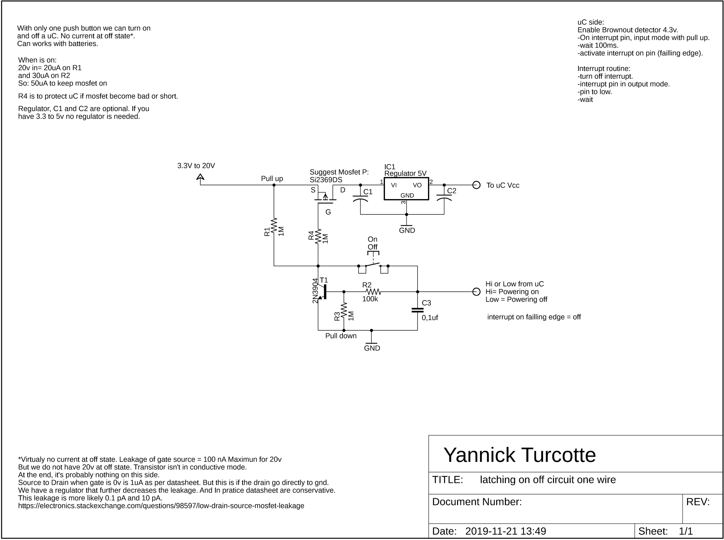 On Off Latch Circuit With UC. One Push Button. One Pin. Discrete ...