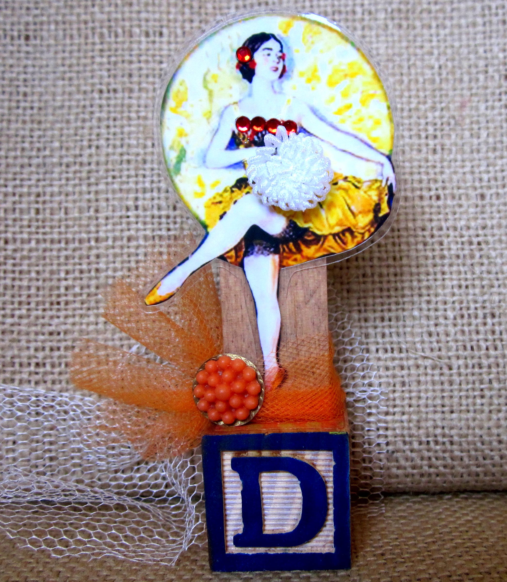 Mixed Media Assemblage - Dancing Queen