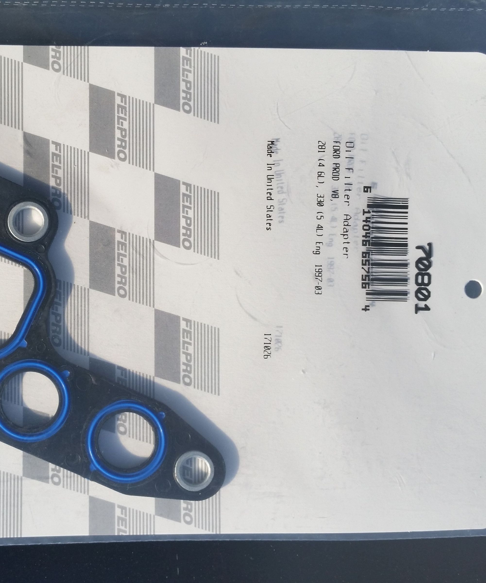 Replace Leaking Oil Filter to Block Adapter Gasket in Mercury Marauder or Ford Mustang or Any Ford Modular V8.
