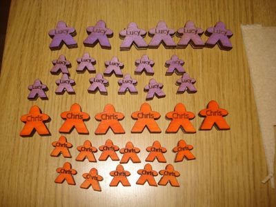 Tokens to Go in the Resource Trays
