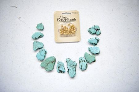Elaborate Bead Necklace Ideas-Golden and Turquoise Diy Statement Necklaces