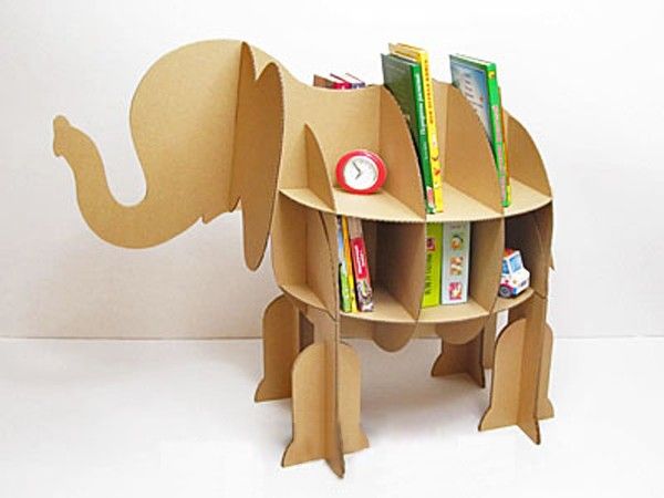 Handmade Book Shelf in Elephant Shape