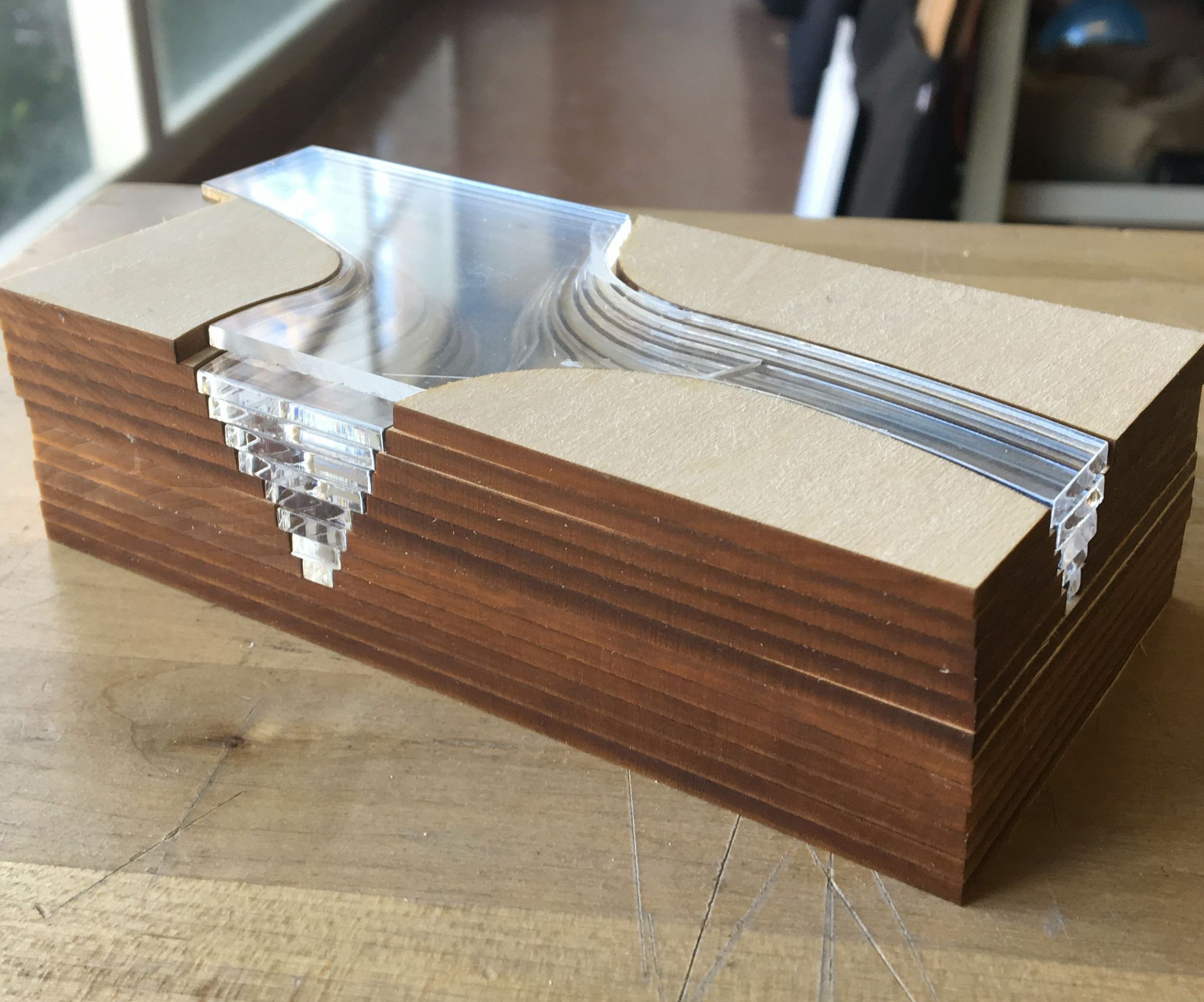 Basswood + Acrylic Material Expiramentation