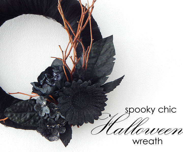 Spooky Chic Halloween Wreath