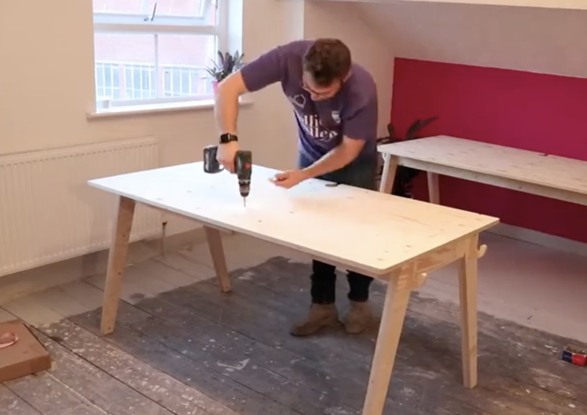 Make a Desk From One 8x4ft Sheet of Plywood Using My CNC Machine