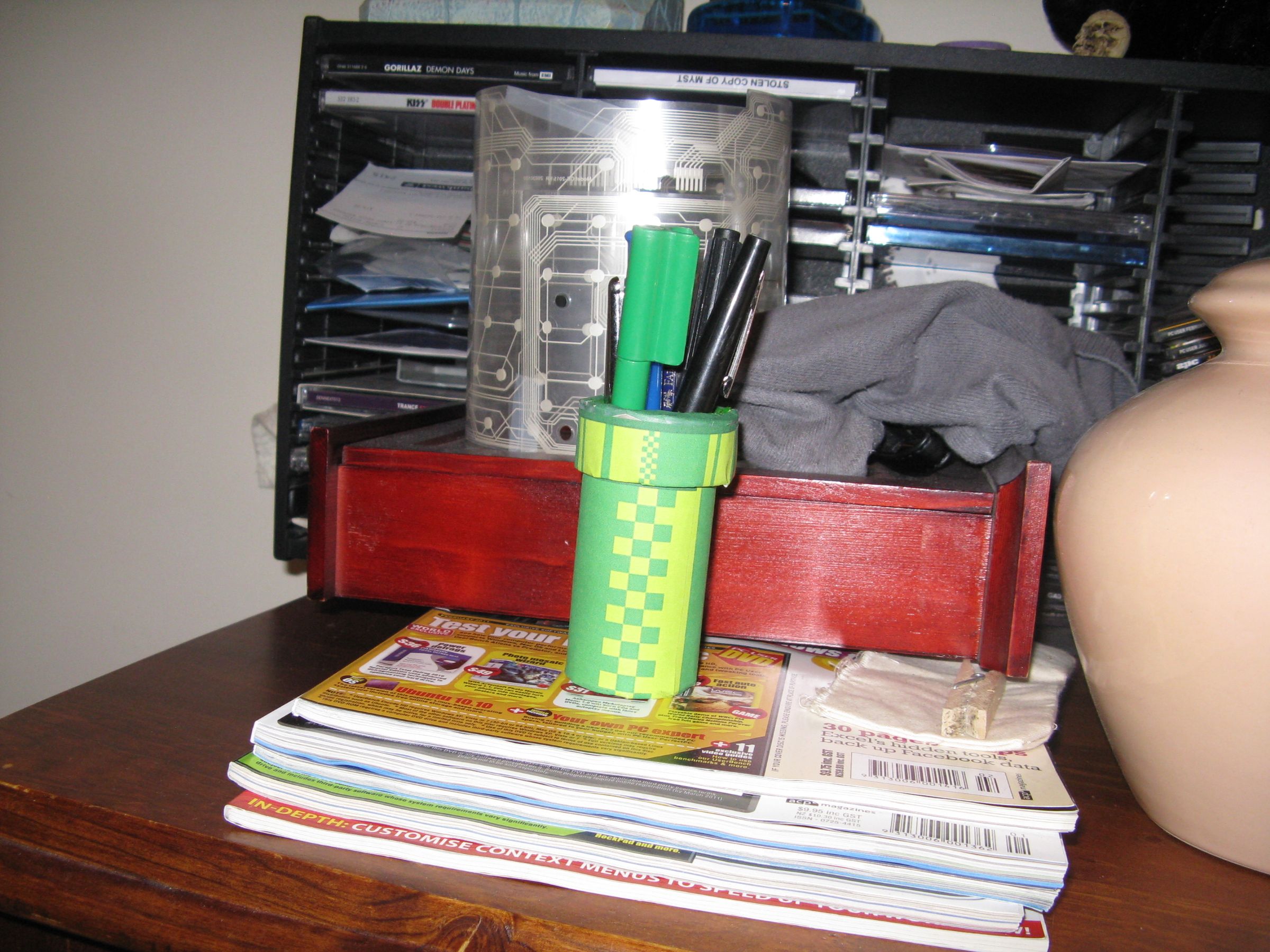 Mario Pipe Pen Holder