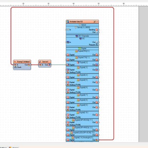 In Visuino Add & Connect Components