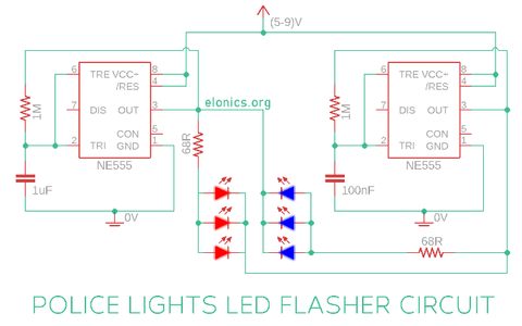 Flashing Police Lights