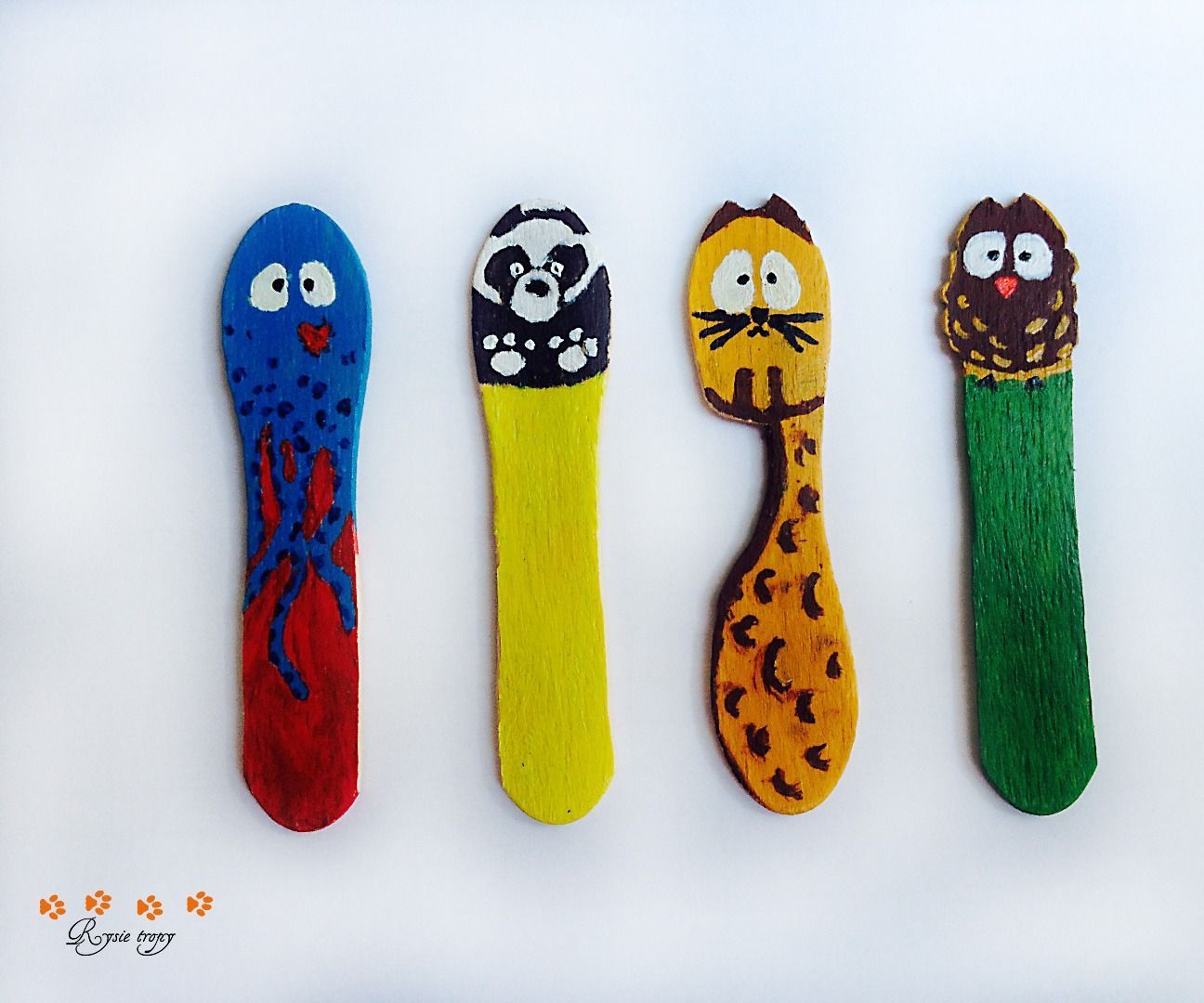 Five minute bookmarks from wooden ice cream sticks